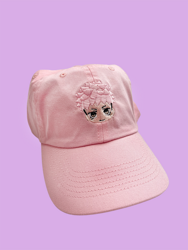 Yuji pink dad hat