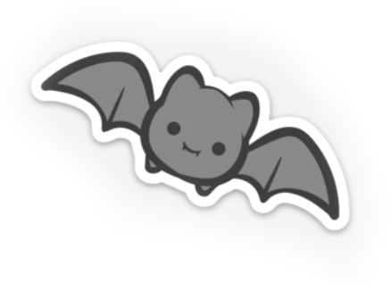Spooky Bat-boi sticker