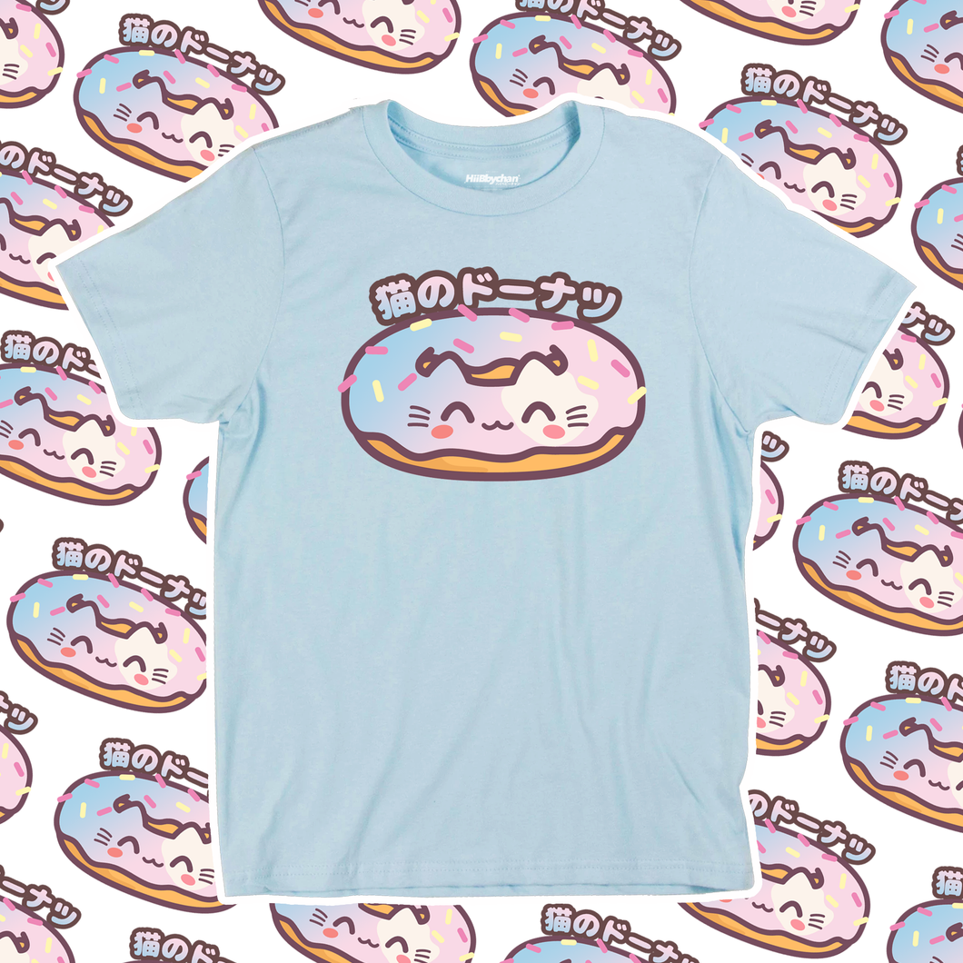 Cat Donut Shirt / 猫のドーナツ Cotton Candy