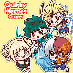 Quirky Heroes sticker set $8