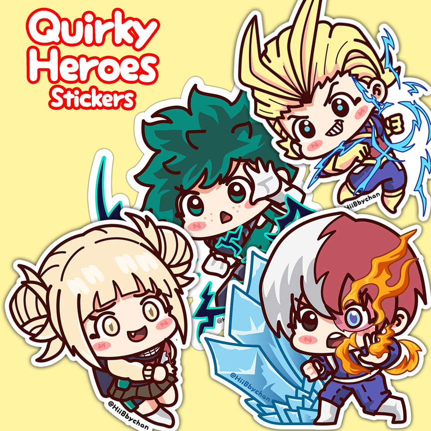 Quirky Heroes Stickers (2 for $4)